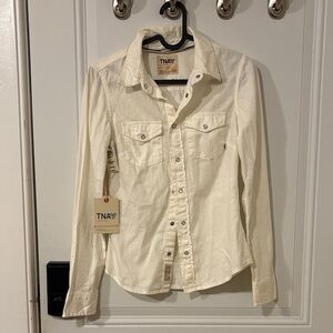 TNA Off-White Casual Shirt
